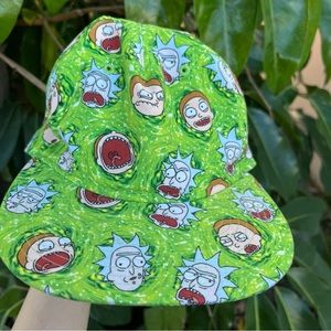 Rick and Morty green graphic hat.